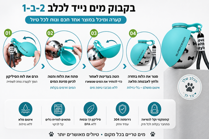 בקבוק מים נייד לכלב🐶