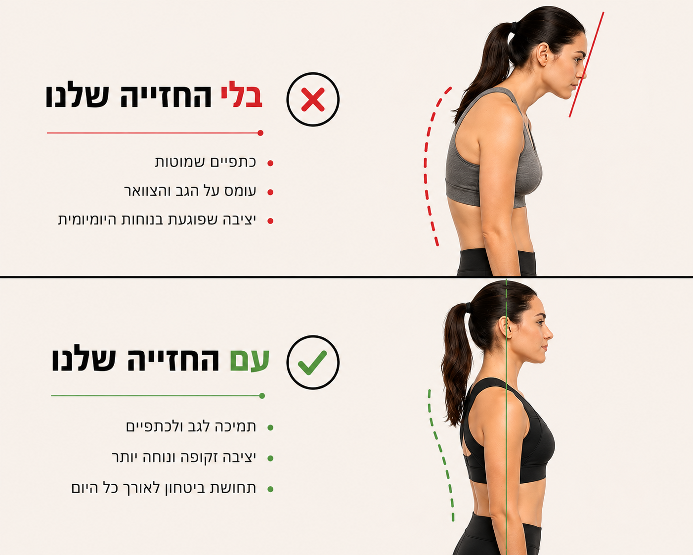 החזייה שכל אישה צריכה | גב זקוף כבר מהיום הראשון